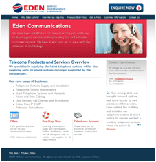 Eden Comms New Website